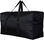 Extra Large Storage Duffle Bag for Travel, Black Oversized Giant Big Traveling Duffle Bag