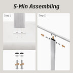 KES Standing Towel Racks for Bathroom 2-Tier, Floor Towel Rack Stand with Heavy Marble Base, Upgrade Steady Freestanding Design, Pro-Grade 18/8 Stainless Steel Brushed Finish, BTH217-2