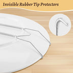 2 Pack Plate Hangers for Wall, Suitable for 6-8 inch Art Plate, Stainless Steel Invisible Heavy-Duty Wire Plate Holder with Wall Hooks, Display Hanger for Decorative Plates/Dishes/Platters(Silver)