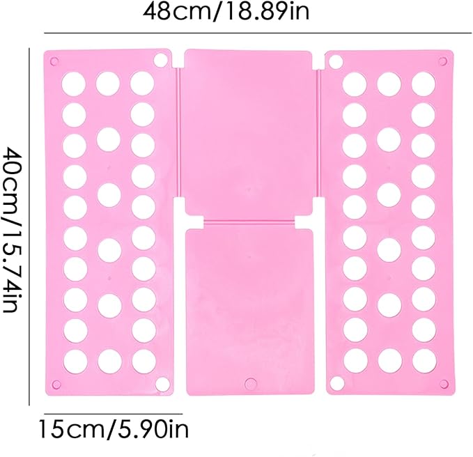 T Shirt Folder Clothes Folding Board, CollapsiblePlastic Laundry Aid, Adjustable SpeedFlip Organizer, Household Liner SorterOrganiser, for Clothing Easy Fast Home Travel Dorm Organization