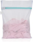 OTraki Mesh Laundry Bag for Delicates 12x16 inch Small Laundry Wash Bags for Washing Machine with Reinforced Zipper for Delicates Bra Socks Underwear, Don't Drying, Melting 140-176℉ White