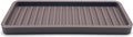 Happitasa Silicone Kitchen Sink Organizer Tray, Sponge Holder and Countertop Protector | Bathroom and Kitchen Soap Dish and Dispenser Tray (Dark Chocolate, 9"x3.5", 5.6 Ounces)