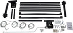 Overhead Garage Storage Rack, 48 * 48in Metal Garage Ceiling Rack Adjustable Organization System 300 Lb Weight Capacity Dual-Rope Design Rotating Handle for Storing Tools and Items