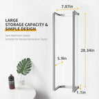 Towel Racks for Bathroom, Towel Holder for Bathroom Wall, 304 Stainless Steel Bathroom Towel Rack Wall Mounted for Storing Towels, Robes, Bathroom Towel Holder with Hooks, Bathroom Towel Storage, Pro