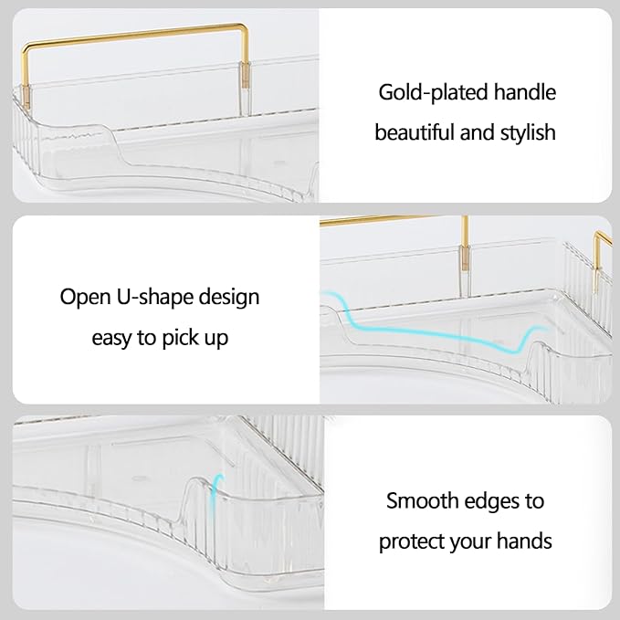 2-Tier Corner Bathroom Counter Organizer – Classic Storage Shelf for Makeup, Perfume & Toiletries, Space-Saving Countertop Tray Fits Bathroom, Dresser, Kitchen (Classic White)