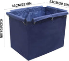 Large Rolling Laundry Cart for Commercial/Home, Replacement Laundry Cart Liner Bag, Removable Waterproof Liner Bag, Large Waterproof Thick Oxford Cloth Bags for Storage Cart(Blue)