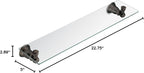 Moen YB5490ORB Kingsley 20-Inch W x 5-Inch D Decorative Bathroom Vanity Glass Shelf,, Oil Rubbed Bronze