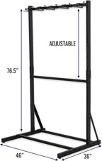 StoreYourBoard Teal Triangle Freestanding Ski Storage Rack for Garage, 5 Ski and Pole Organizer Floor Stand, Heavy Duty, Fully Adjustable for All-Mountain, Wide, Powder, and Backcountry Skis