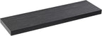 Floating Shelves for Wall, Wall Mounted Rustic Wood Shelves for Bathroom, Bedroom, Living Room, Kitchen, Hanging Shelf for Books/Storage/Room (Black, 23.6")