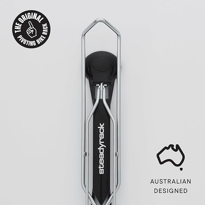 Steadyrack Bike Rack for Road Bikes - The Original Wall Mounted Vertical Bike Storage - Fits Narrow Tires