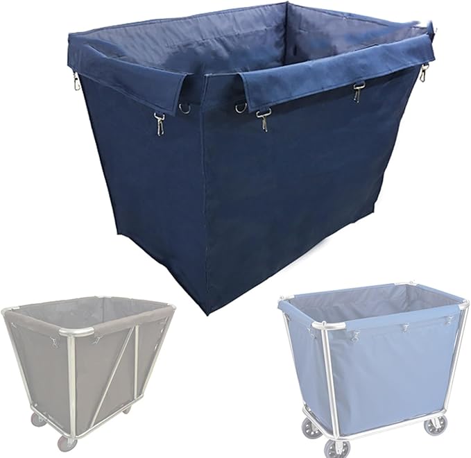 Laundry Basket Replacement Bag - Waterproof Oxford Cloth Liner for Utility and Cleaning Carts