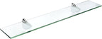 Spancraft Glass O-12x14-Chrome Oriole Glass Shelf, Chrome, 12" x 14"