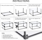 Magnetic Side Open Transparent Plastic Storage Shoe Box Clear Shoe Display Case Sneaker Shoe Storage Box Display Box Shoe Container Clear Closet Shelf Shoe Organizer (Black 8PC)