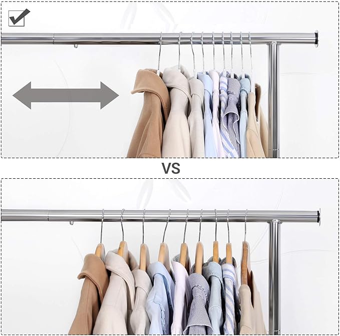 SONGMICS Pack of 30 Coat Hangers, Space-Saving Plastic Clothes Hangers, Non-Slip, 0.2 Inches Slim, 16.5 Inches Wide, 360° Swivel Silver Hook, White and Dark Gray UCRP20WG30