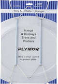 Plymor Stainless Steel Wall Mountable Tray and Platter Hanger, 14.25" H x 6.5" W x 0.875" D (for Trays or Platters 16" - 30"), Pack of 2