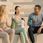 18oz Insulated Stainless Steel Water Bottle, Wide Mouth Double Wall Vacuum, Silicone Straw, Sweat & Leak Proof, BPA Free Insulated Water Flask for Travel, Keep Cold 24h Hot 12h, Green