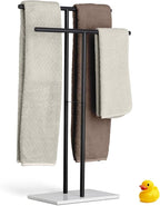 Towel Stand – Freestanding Towel Rack for Bedroom & Bathroom, Heavy-Duty Towel Drying Rack with Sturdy Base, Stylish Modern Free Standing for Spa & Home 1.6'x2.7'x0.7'