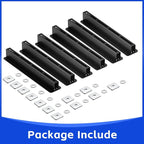 6-Pack Overhead Storage Rack, Ceiling Rack for Bin Organization, Heavy-Duty Garage Support for Most Containers (for 5 Bins)