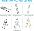 Ceiling Ladder Hoist, Heavy Duty Pulley System for Garage Storage, Ladder Hanger Hold Up to 150 lbs Capacity for Kayak, Cargo Box, Canoe, Bike Lift, Fit 10-18 Foot Ceilings, Black