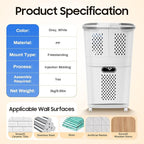 2-Layer Rolling Laundry Hamper Sorter, Multi-functional Clothes Separation Basket with Wheels Floor-Standing Plastic Laundry 3 Baskets for Home