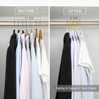 MIZGI Premium Velvet Hangers Pack 50 Pcs Heavyduty - Non Slip Slimline - Velvet Suit Hangers White - Gold Hooks,Space Saving Clothes Hangers