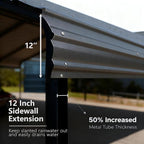 Heavy Duty Metal Carport Galvanized Steel All Weather Carport Canopy with Anchor Kit for RV Boat Truck Tractor Garage Shelter in 10x20 12x20 20x20 20x30 20x40 FT Easy Assembly Carports Kit (10x20 FT)