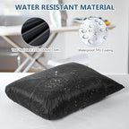 OTraki 2PCS Small Wet Bag for Swimsuit 12x14 Inch Wet Clothes Bag with Handle & Zippered Reusable Wet Dry Bag Waterproof Storage Bag for Beach Pool Yoga Gym,Drying Do Not Exceed 176℉ Black