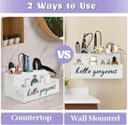UNISTYLE Hair Dryer Holder Countertop Hair Tool Blow Dryer Holder, Hair Accessories Organizer for Bathroom Decor Supplies Storage and Vanity Caddy for Styling Accessories