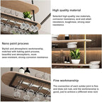 Ceiling Hanging Plant Stand Metal Wine Rack - LOFT Retro Iron Solid Wood , Wooden Hanging Wine Glass Holder, Ceiling Mounted Storage Rack, Industrial Ceiling Mount Shelves 2 Layer ( Color : Black , Si