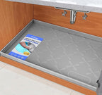 SIKADEER 31" x 19" Under Sink Mat Waterproof, Silicone Mat Kitchen Drawer Shelf and Cabinet Liner, Sink Protector for Kitchen Organizers and Storage, Boot Tray Pet Food Mats