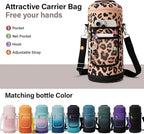 Insulated Water Bottle | Thickened Stainless Steel for Gym and Hiking with Straw, Carrier Bag, Handle Strap | BPA-Free 87 oz