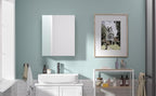20x16 inch Bathroom Wall Cabinet, Saver Storage Cabinet, Medicine Cabinet with 1 Door and Adjustable Shelves, Grey（Assembly Required）