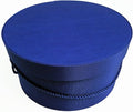 Sarah's Hat Boxes Classic Royal Hat Box – 11" x 5.5" (Dia. x Ht.) Handmade in USA – Odorless Non-Toxic Adhesive, Cording Handle – Premium Storage for Hats & Accessories