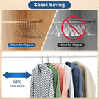 SPECILITE Wire Hangers 100 Pack, Metal Wire Clothes Hanger Bulk for Coats, Space Saving Metal Hangers 16.7 Inch Ultra Thin Non Slip with Groove, for Standard Size Suits, Shirts, Pants, Skirts-Black