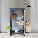 Shelf & Garment Rack Cover, Dustproof Waterproof Protector with Two-Way Zipper for Easy Access, Fits Wire Shelving 36" x 14" x 72" (Cover Only)