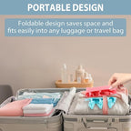 TamBee Portable Hanger Clips Travel Clothesline Travel Hangers Towel Drying Rack Clothing Hanger Folding Portable Sock Dock Swimsuit Drying Rack Hanger with 6 Clips Pack of 3 (Black)