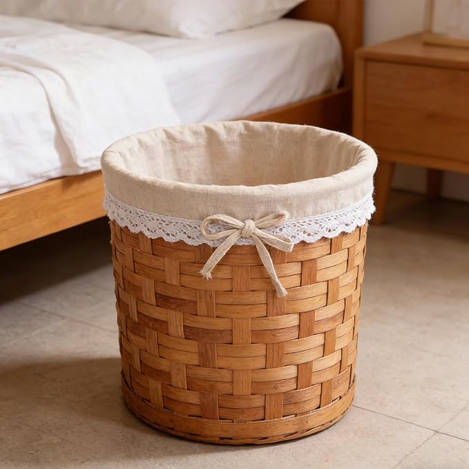 Removable Laundry Basket Liner Washable Cloth Insert Cover for Home Decor and Seasonal Parties Accessories - White