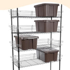 4 Pcs Chrome Wire Shelf Ledge 36 L x 4 H Wire Shelving Side Ledge Metal Shelves Accessories Pantry and Garage Storage (Silver)
