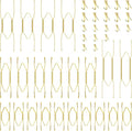 Hotop 20 Pieces Invisible Wall Plate Hangers 4/5/6/8/10 Inches Wall Plate Hangers Stainless Steel Decorative with 20 Pieces Hook with Nails for Decorative Antique and Arts(Gold)