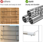 3-Tier Over The Door Towel Rack, Durable Stainless Steel 16 Inch Towel Hanger & Holder, No Drilling Tool-Free Install, Fits 1.5 Inch Standard Bathroom/Shower Door, Space Saving Hanging Storage