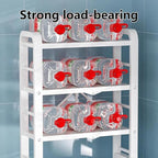 Over-the-toilet Storage, Over Toilet Storage Shelf, Toilet Storage Rack, Adjustable Layer Height, Portable Lock Design, Classified Storage, Suitable for Bathroom, Toilet and Laundry Room(Black)