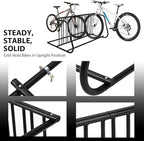 10 Bike Rack Stand, Commercial Grid Dual Sided Bike Rack Ground, Bicycle Storage Stand Floor Parking Stand for Garages, Stores, Schools & Universities, Powder-Coated Steel