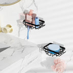 KEGII EXTRA Soap Holders x2 Shower Caddy Hanging, Never Rust Over Showerhead Organizer, Built in 9 Shaver Hanging hooks