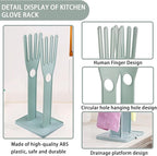 Kitchen Gloves Holder Mitten Dryer Reusable Plastic Dish Washing Rack Sink Holder Stand Blue