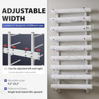 Wall Mount Blueprint Storage Rack Hanging File Roll Poster Display Rack Heavy Duty Roll File Holder for Construction Plan Posters Vinyl RollsHigh Map Capacity 320 lbs