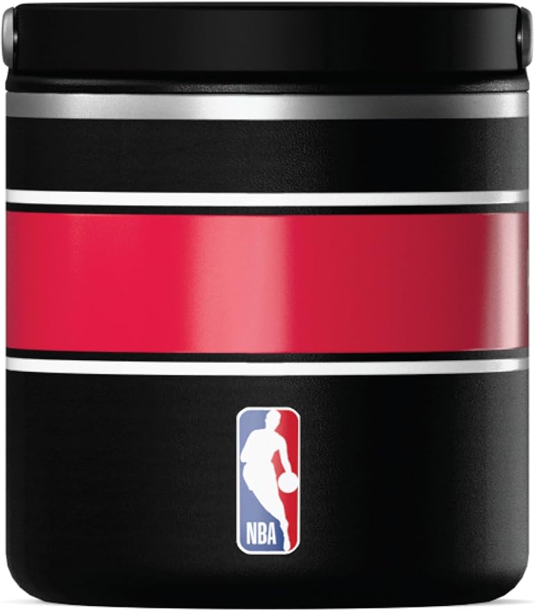 Hydrapeak x NBA Officially Licensed Houston Rockets 25oz Stainless Steel Vacuum Insulated Thermos Food Jar with Handle, Wide Mouth Leak-Proof Soup Thermos for Adults, 10 Hours Hot and 16 Hours Cold
