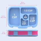 Bentgo Kids Prints Leak-Proof, 5-Compartment Bento-Style Kids Lunch Box - Ideal Portion Sizes for Ages 3-7, Durable, Drop-Proof, Dishwasher Safe, & PFAS & BPA-Free Materials (Rainbows & Butterflies)