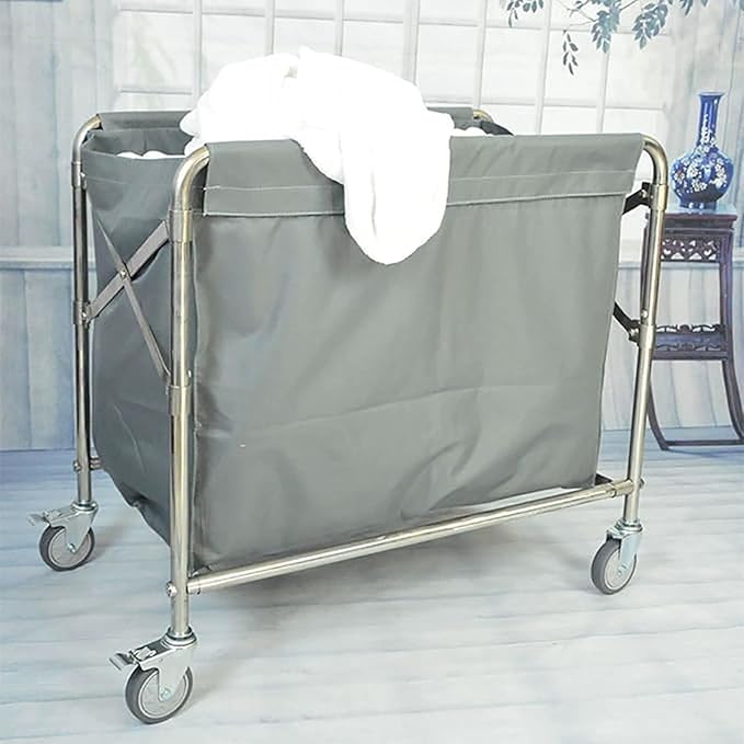 Laundry Cart Basket Replacement Liner - Waterproof Removable Oxford Cloth Liner for Commercial Use, Large Capacity for Laundry and Hotel Cleaning