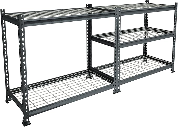 WORKPRO 5-Tier Metal Garage Shelving Unit, 36”W x 18”D x 72”H Storage Shelves, Adjustable Storage Rack Heavy Duty Shelf, 4000 lbs Load Capacity (Total), for Garage, Kitchen, Bathroom, Warehouse