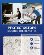 Vacuum Storage Bags for moving, Vacuum Seal Bags for Memory Foam, Latex, Clothing & Bedding, Space Saver Bags(1 Twin/Twin XL)